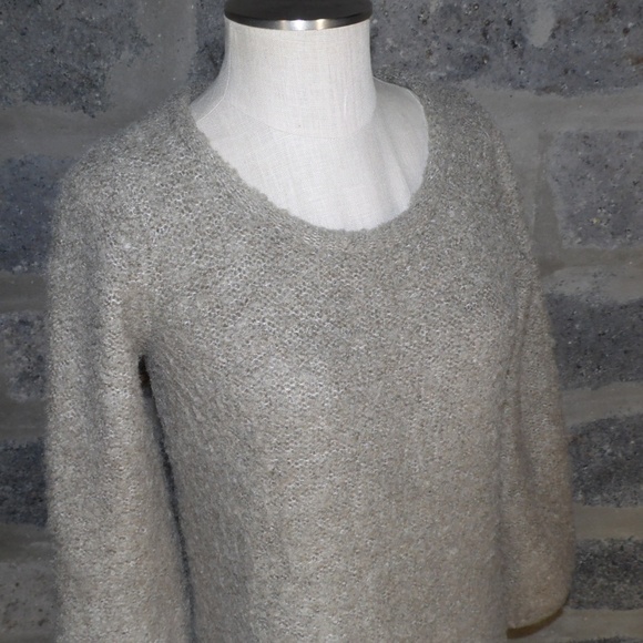EARTH music & ecology oatmeal tunic sweater - Picture 5 of 6